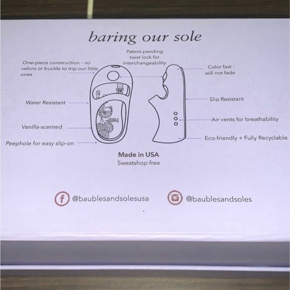 Baubles +soles purple shoes size 7 US with 2 free baubles sets - Picture 6 of 7